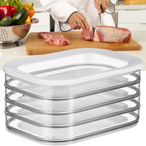 Meat storage container with - storage,