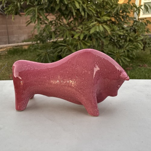 Buffalo bison ceramic - buffalo,