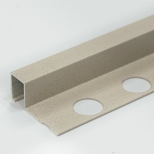 10X TILE TRIM SQUARE EDGE BOX SHAPE - ALUMINIUM - VROMA HEAVY DUTY - BOX of 10