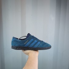 *RARE* UK 9 - adidas Originals Hamburg Marine Blue Mens Trainers Shoes AQ4733
