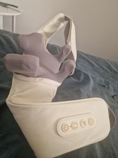 Leather Cordless Neck Back and Thigh Massarger. With Box & Instructions Unused