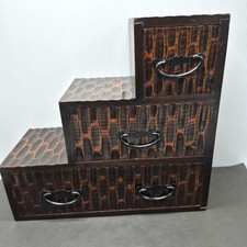 Japanese Wooden Step Chest