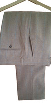 Mens Sand/beige check trousers, sisze 38s, Wool blend, brand new, never worn