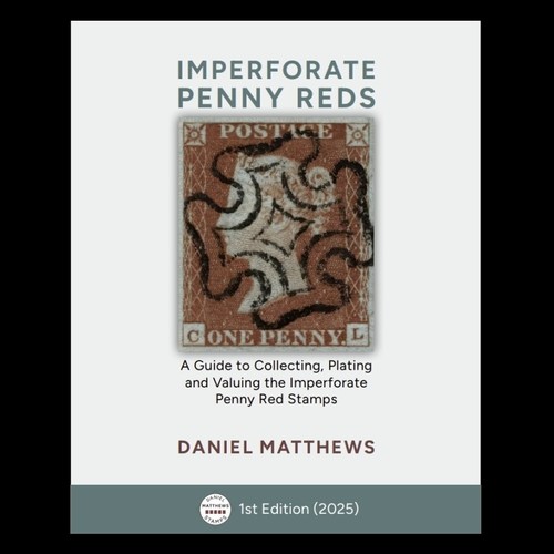 Imperforate penny reds book - penny,