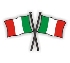 Italian Double Flag Sticker