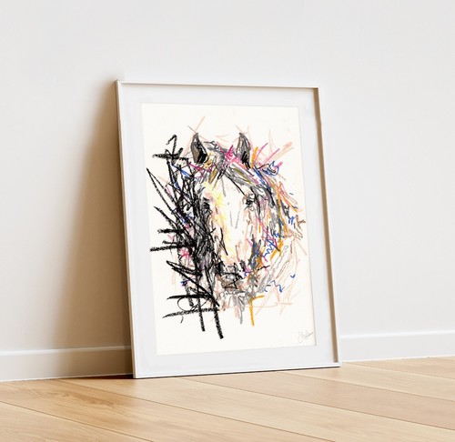 Original hand drawn - hand-drawn, framed