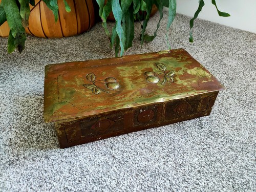 Art deco box brass - art, nouveau