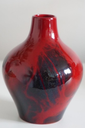 Royal doulton flambe vase - flambe,