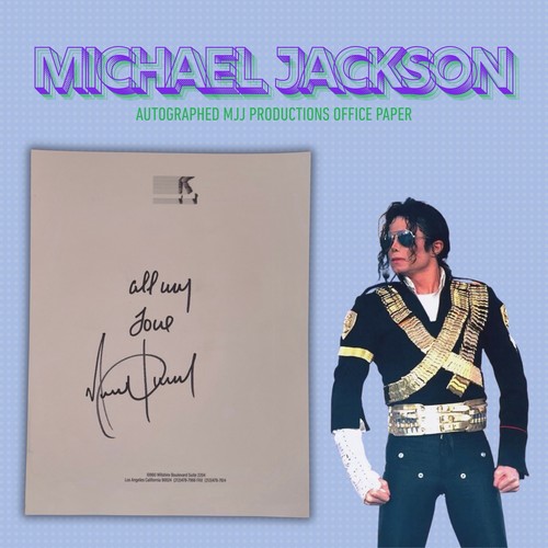 Michael jackson hand signed - michael,