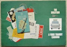 FORD TRANSIT CARAVANS Range Sales Brochure 1966 #152816/4/66 AIRBORNE Dormobile