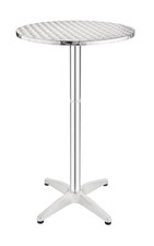 Adexa SC059A Bolero Bistro Poseur Tables 1050mm high Satin finish- PAIR