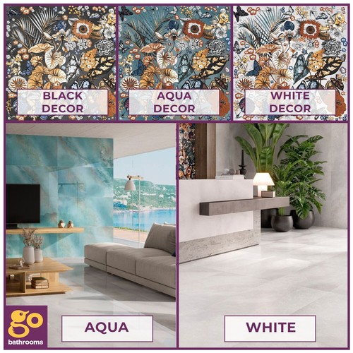 Botanical patterned wall floor - patterned,