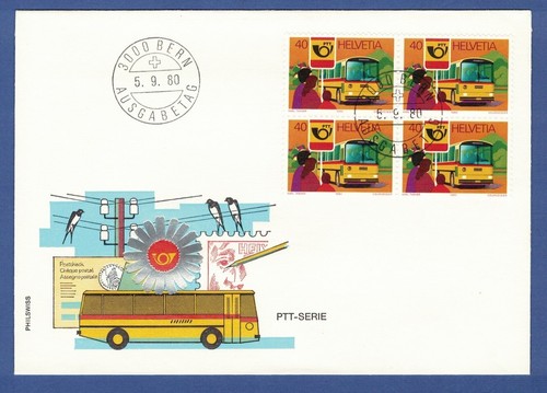 Fdc switzerland 1980 - 1980,, postbus