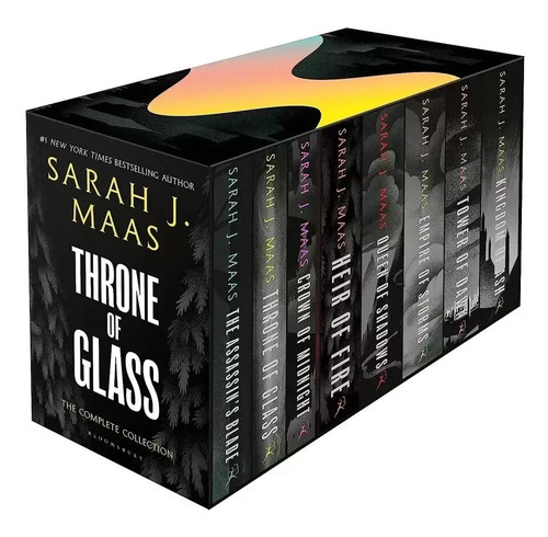 Throne glass books box - of,