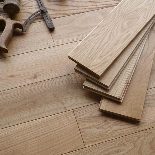 Real oak flooring brushed - oak,
