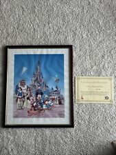Disneyland Paris 5 Year Anniversary Disney Print Limited Edition Numbered 449