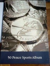 Olympic 2012 50p Album Full Set of Coins With Album uncirculated vgc