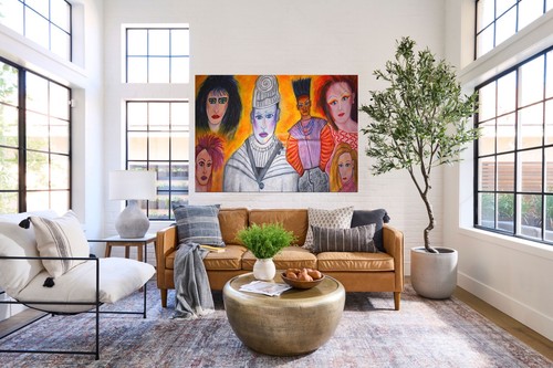 Large original oil painting - large,