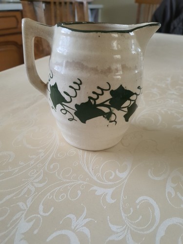 Antique late 1800s cream ivy - antique,