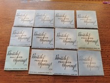 Clock Hairsprings, British Precision Springs, New Old Stock in Packets #O106