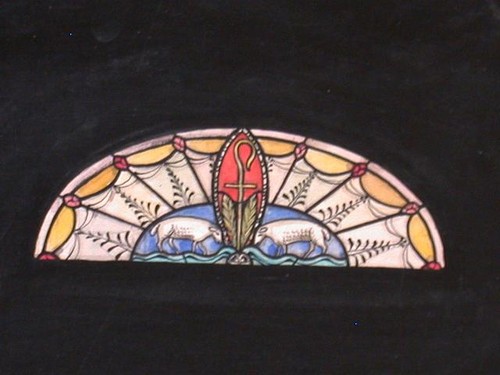 Design drawing for stained