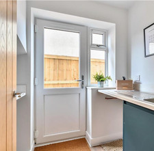 UPVC Half Glazed Panel Single