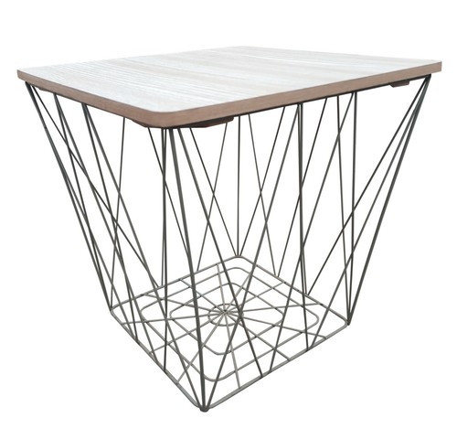 Square metal wire coffee - metal, side
