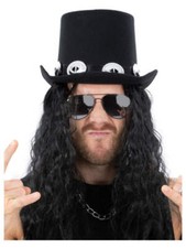 70s Glam Rock Kit Hat & Black