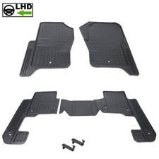 Genuine Land Rover Discovery 3 Rubber floor mat set for Left Hand Drive + Clip