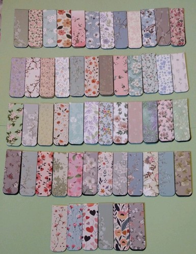 Magnetic floral bookmarks - 3,