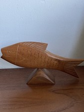 Hand-Carved Wooden Fish