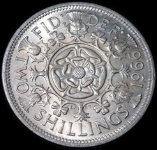 UK Two Shillings 1966