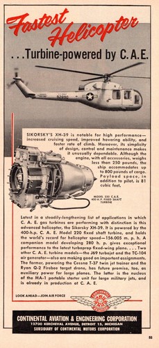 1955vintage helicopter - , ad