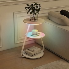 3-Tier Sofa Side Table RGB LED