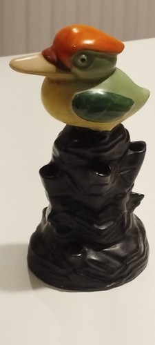 Vintage pottery flower holder - vintage,