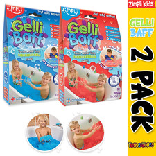 Slime Gelli Baff Blue 300g each Blue Red Zimpli kids Bath Toy Pack of 2