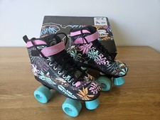 SFR Vision II Canvas Quad Roller Skates - Floral - Size 3