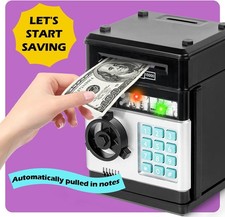 Kids Electronic Piggy Bank | Password Lock ATM Cash Coin Money Box Kids Gift