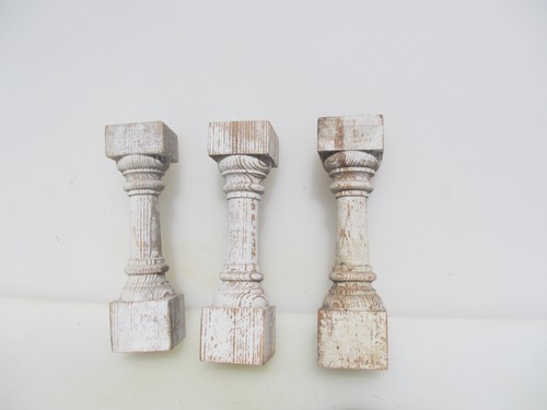 Antique wooden turned columns - wooden,