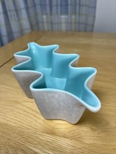 Poole pottery twintone wave - pottery,