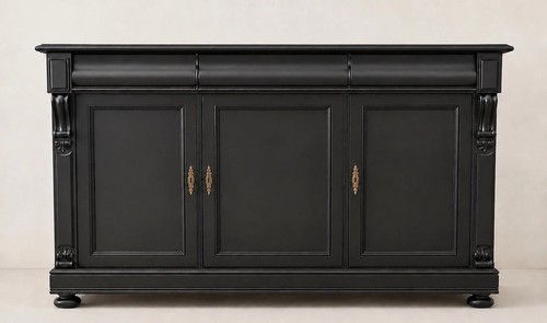 Large black vintage - black, sideboard