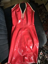 Red Libidex Dress Latex Size Small