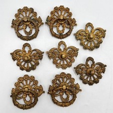 Set of 8 Vintage Gilt Bronze