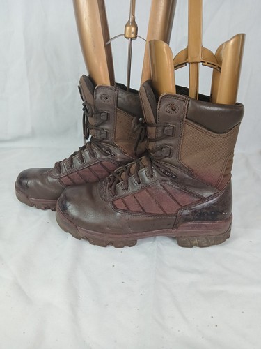 Bates brown leather lace - brown, up