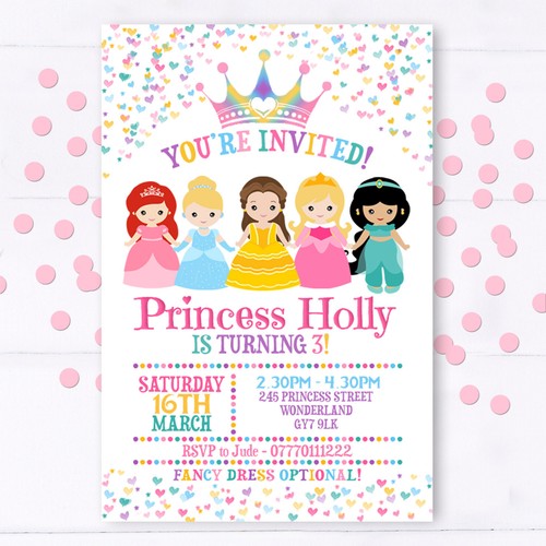 Personalised princess party - personalised,