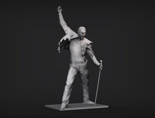 Freddie mercury printed - mercury, 3d