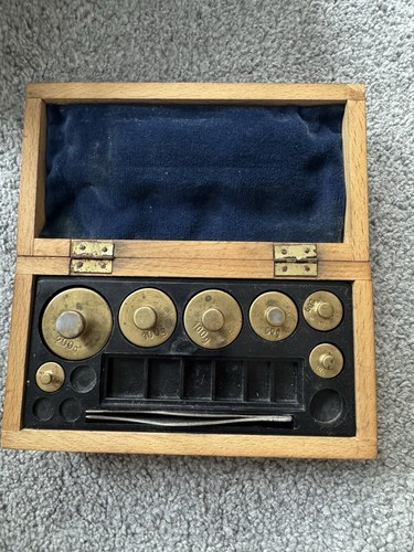 Vintage wooden boxed set - set, of