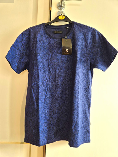 Van heusen navy paisley crew - van,