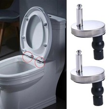 2x Toilet Seat Hinges Top