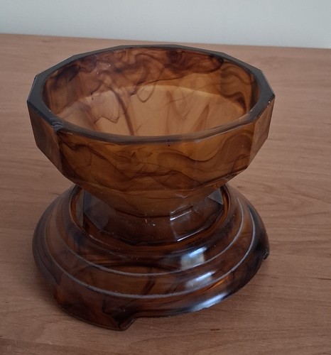 Amber brown cloud glass - cloud, bowl